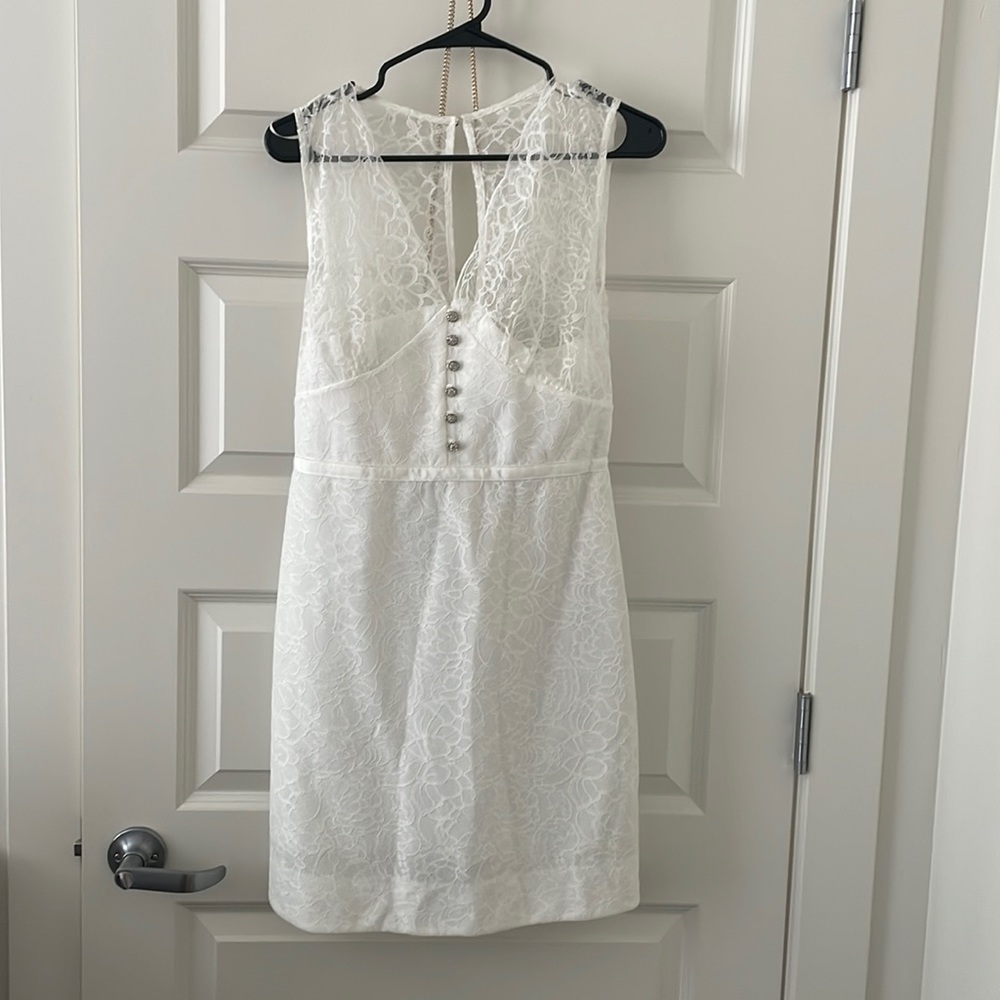 White lace dress